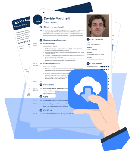 Builder di CV online scarica il curriculum